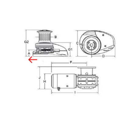 Lewmar Windlass - V4 Gypsy Only 12V (10mm Gypsy)_Additional1