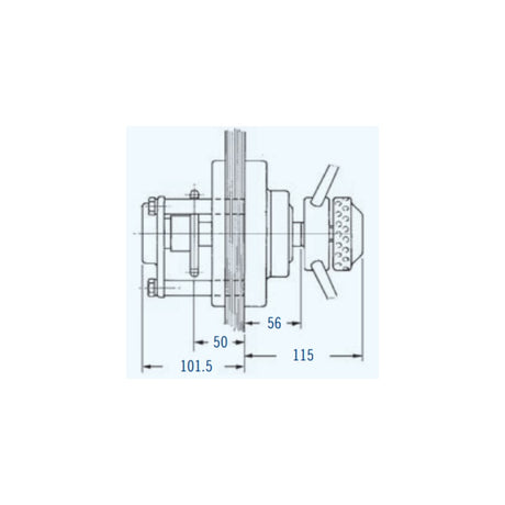 Lewmar Quick-Mount Bulkhead Steerer 5/8P - 15T_Additional1