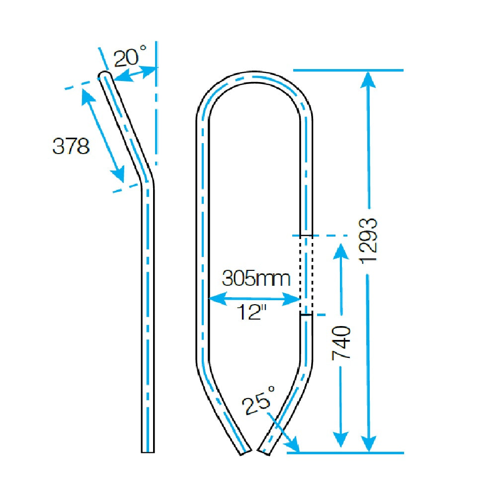 Lewmar Guardrail Enguard Kickback (Starboard)_Additional1