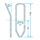 Lewmar Guardrail Enguard Extended Kickback (Starboard)_Additional1