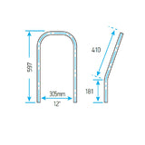 Lewmar Royale Constellation Pedestal + Extended Kickback Guardrail_Additional1