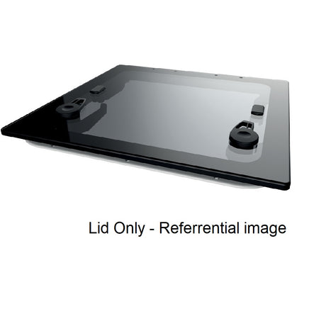 Lewmar Flush Hatch 2G Size 575 x 284 Lid - Grey Black