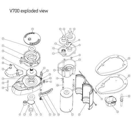 Lewmar V700 Fastening Kit 1(Metric)