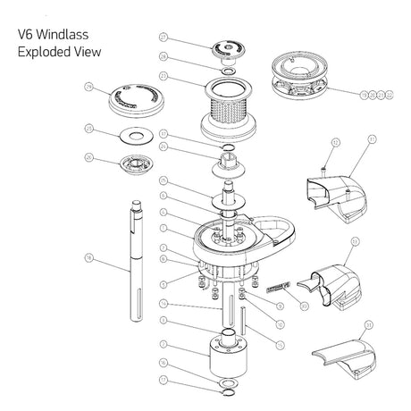 Lewmar V6 Base Kit