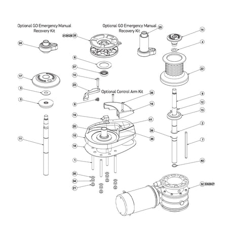 Lewmar CPX 4/5 Gypsy Drum Drive Shaft Kit