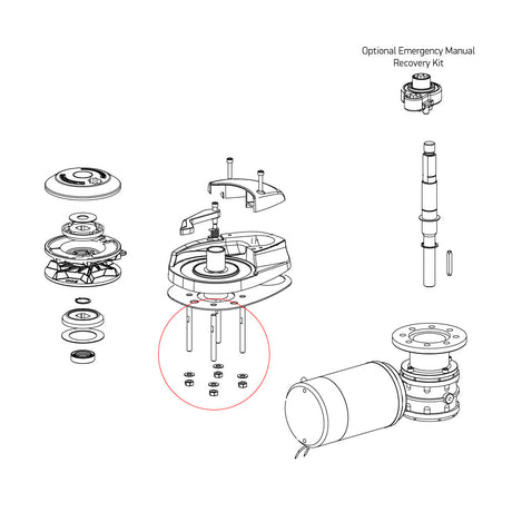 Lewmar CPX 1,2,3 Mounting Kit Gen 2