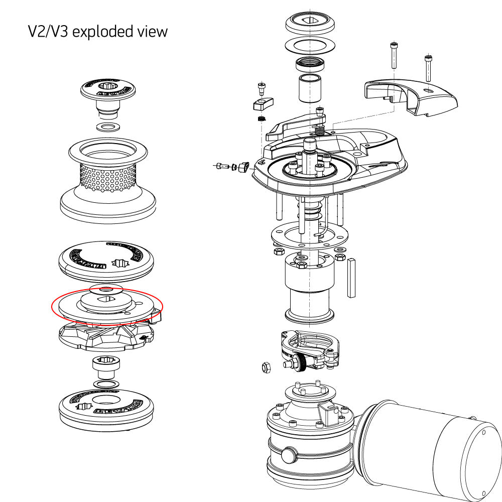 Lewmar V1/2/3 Gypsy/STR Kit 006