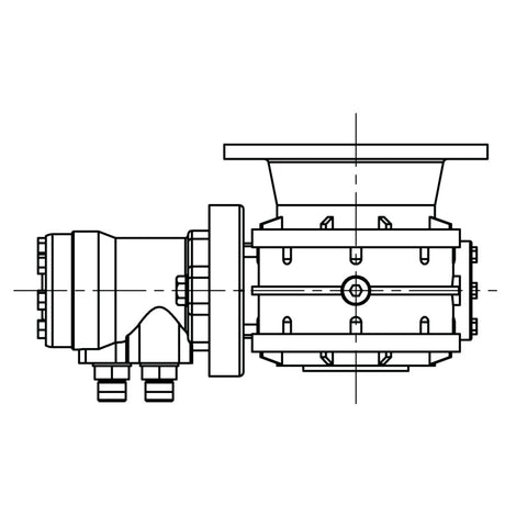 Lewmar V6 Hydraulic Motor Gearbox