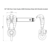 Mantus M2 1/2 Stainless Steel Chain Hook_Additional1