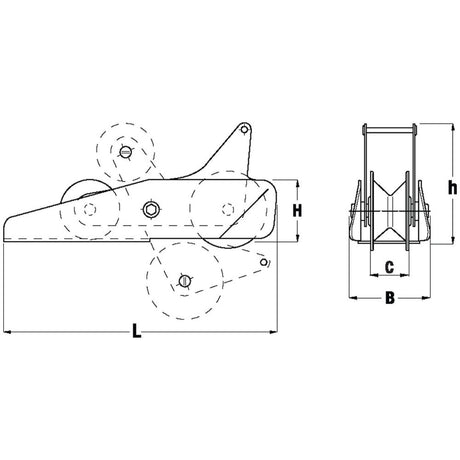 Maxwell Hinged Bow Roller, Size 1_Additional1