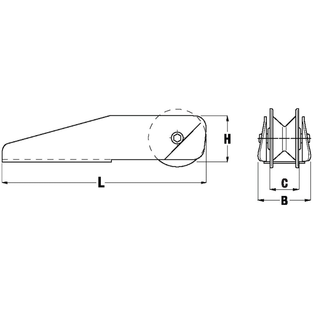 Maxwell Fixed Bow Roller, Size 1_Additional1