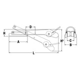 Maxwell Extendable Hinged Bow Roller_Additional1