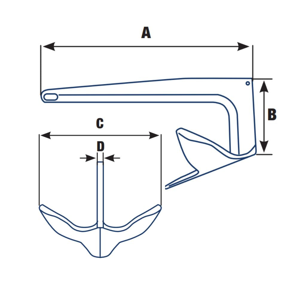 Maxwell Delta Anchor - Maxset (Stainless Steel) - 44 lb (20 kg)_Additional1