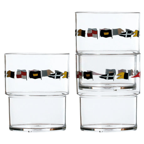 Marine Business Stackable Glass Set - REGATA - Set of 12