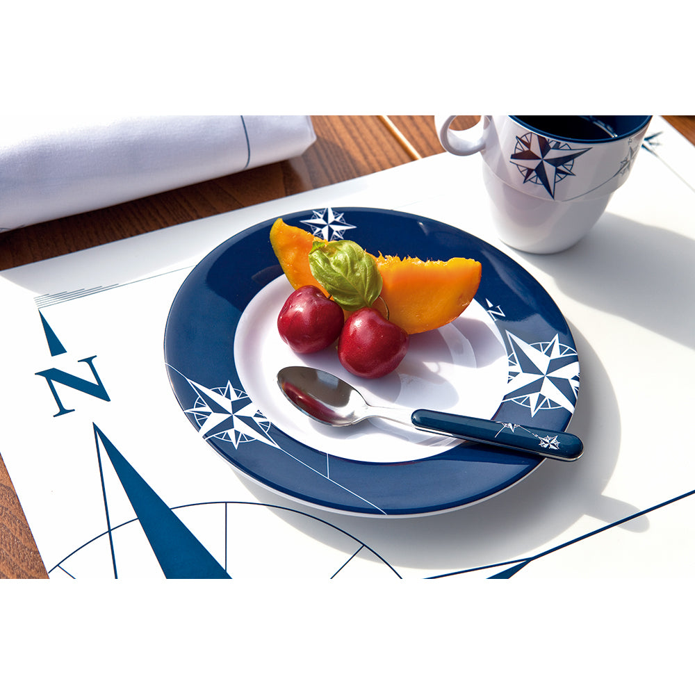 Marine Business Melamine Round Dessert Plate - NORTHWIND - 7" Set of 6_Additional1