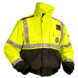 Mustang Classic Flotation Bomber Jacket ANSI - Hi-Vis Fluorescent Yellow/Green