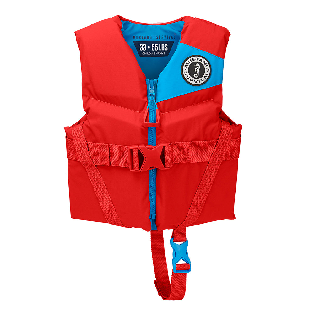 Mustang Rev Child Foam Vest - Imperial Red