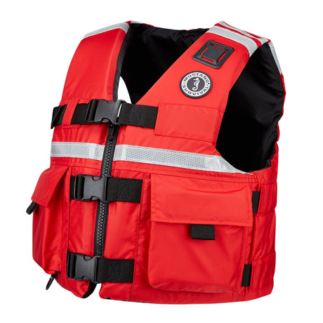 Mustang SAR Vest w/SOLAS Reflective Tape - Red