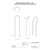 NavPod AG218 12" Wide AngleGuard - Single Bend - 1.25" Diameter_Additional1