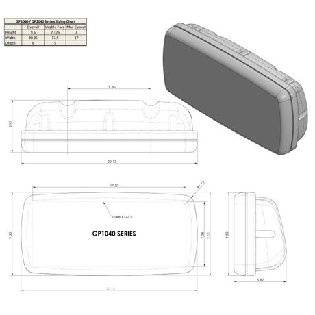 NavPod GP1040-08 SystemPod Pre-Cut f/B&G Zeus Touch 8 & Simrad NSS8 Wide Guard_Additional1