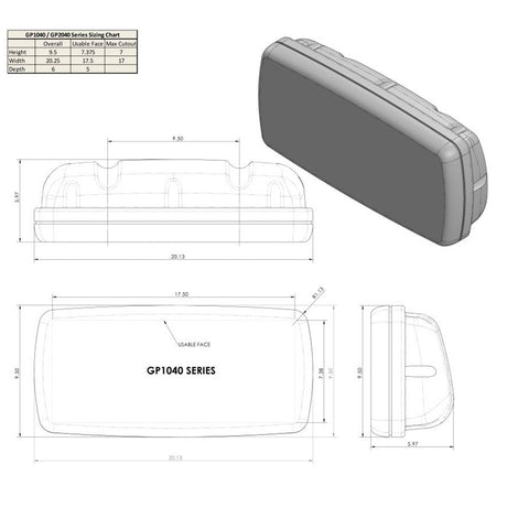 NavPod GP1040-31 SystemPod Pre-Cut f/Simrad GO9/B&G Vulcan 9 & 1 Instrument f/9.5" Wide Guard_Additional1