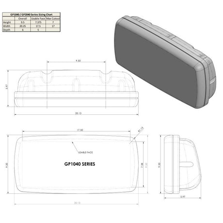 NavPod GP1040 SailPod Uncut f/9.5" Pedestal Guards_Additional1