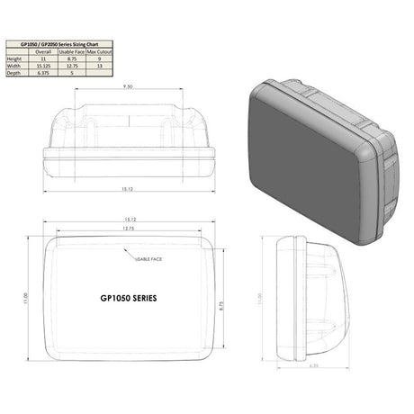 NavPod SailPod Pre-Cut f/Garmin GPSMAP 7410 / 7410xsv / 7610 / 7610xsv f/9.5" Wide Guard_Additional1