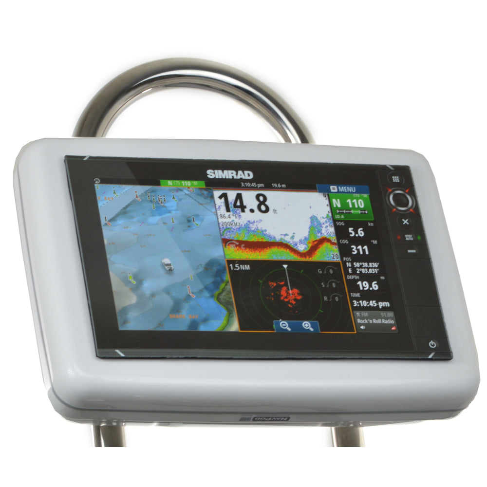 NavPod GP1202 SailPod Pre-Cut f/Simrad NSS12 evo2 or B&G Zeus2 12 f/9.5" Wide Guard