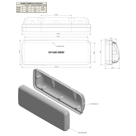 NavPod GP1600-13 SystemPod Pre-Cut f/Simrad GO7/B&G Vulcan 7 & 2 Instruments f/9.5" Wide Guard_Additional1