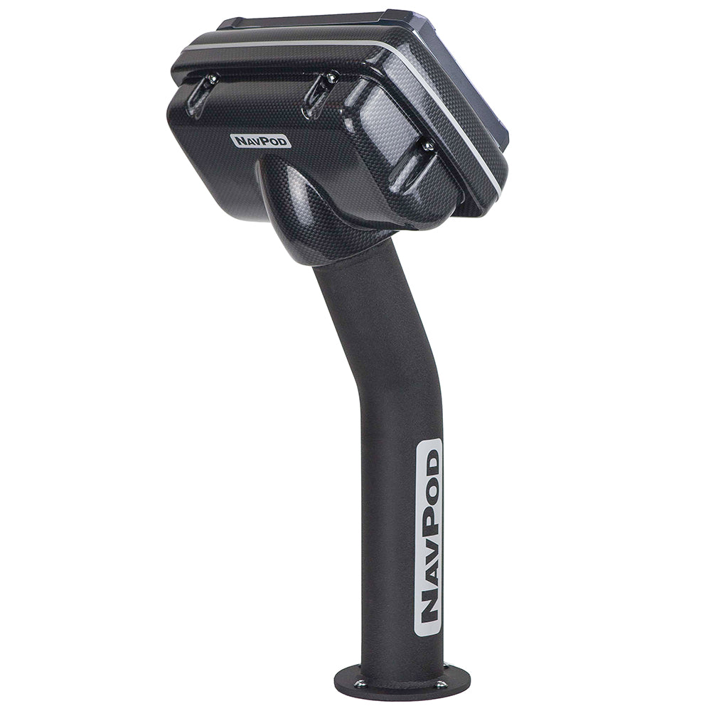 NavPod PedestalPod Pre-Cut f/Garmin GPSMAP 7407, 7607, 720, 721, 740s, 741xs, 70s - Carbon Black