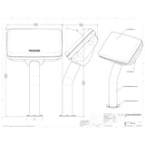 Navpod PedestalPod Pre-Cut for Humminbird HELIX 12 (Carbon Series)_Additional1