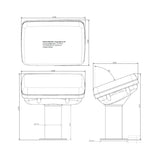 Navpod PedestalPod 70&#176; Pre-Cut for Raymarine AXIOM 12 (Carbon Series)_Additional1