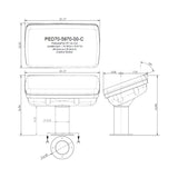 Navpod PedestalPod 70&#176; Pre-Cut for Simrad NSS16 evo3 / B&G Zeus3 16 (Carbon Series)_Additional1