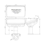 Navpod PedestalPod 70&#176 with 8.25" Tall Pedestal Base Pre-Cut for Simrad NSO evo2, NSO evo3 16" /_Additional1