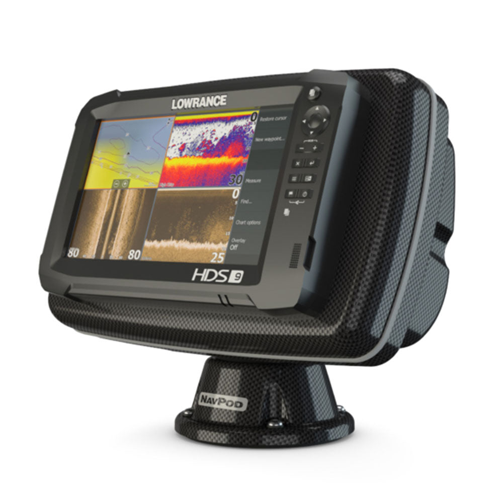 Navpod PowerPod Pre-Cut for Lowrance HDS-9 Gen2 Touch / HDS-9 Gen3 / HDS Carbon 9 (Carbon Series)