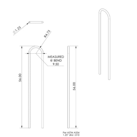 NavPod SG125 StraightGuard 9.5" Wide 1.25" Straight Tube Diameter_Additional1