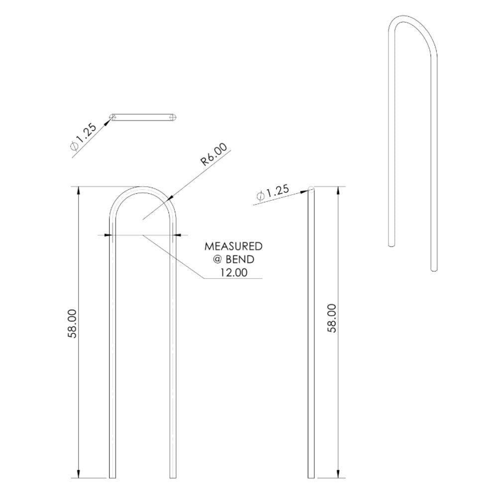 NavPod SG225 StraightGuard 12" Wide 1.25" Straight Tube Diameter_Additional1