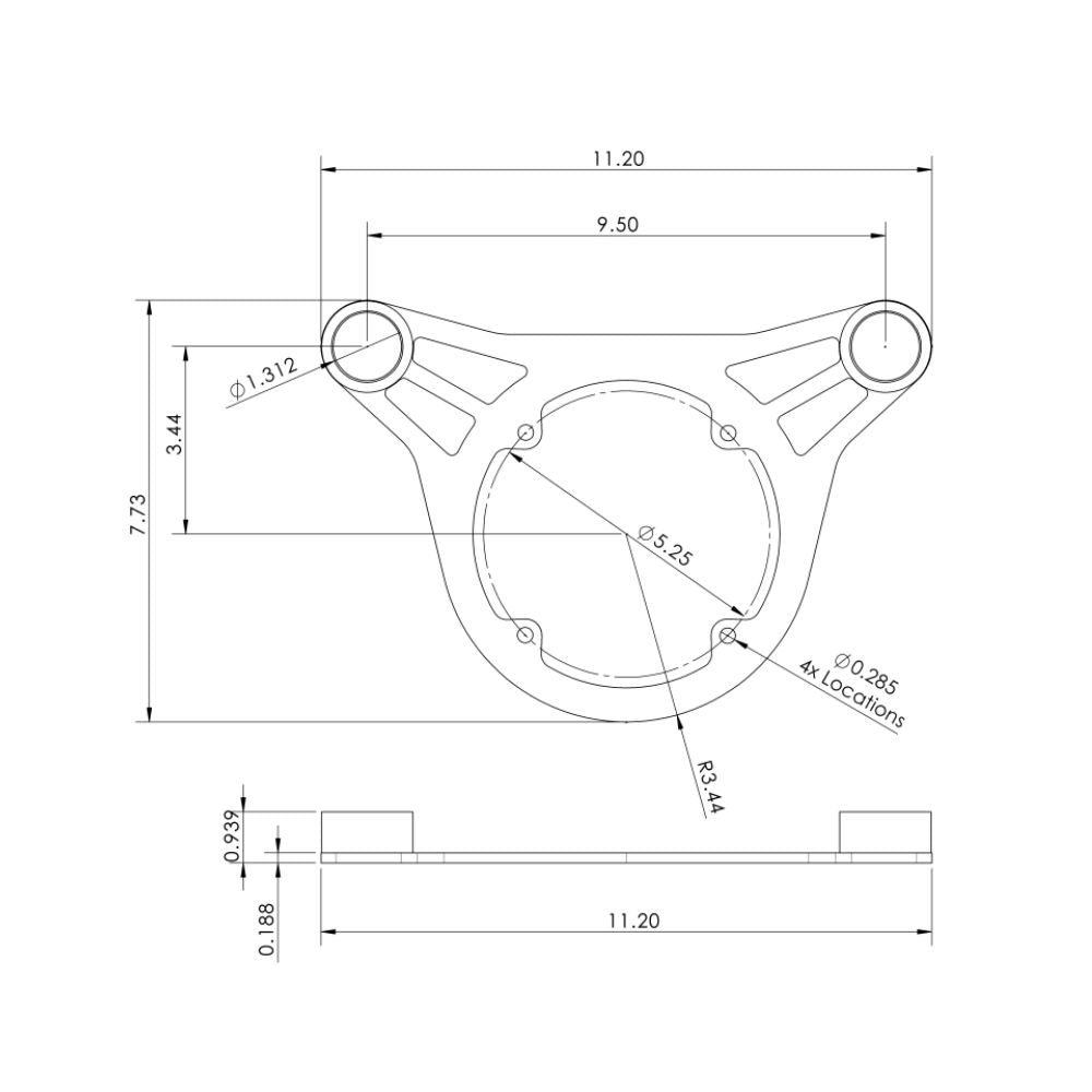 NavPod TP125 Top Plate Adaptor_Additional1