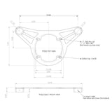 NavPod TP325 Top Plate f/Converting Merriman/Yacht Steering to 12" Wide 1.25" Diameter AngelGuard_Additional1