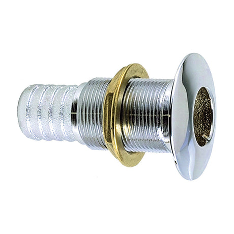 Perko 1" Thru-Hull Fitting f/ Hose Chrome Plated Bronze