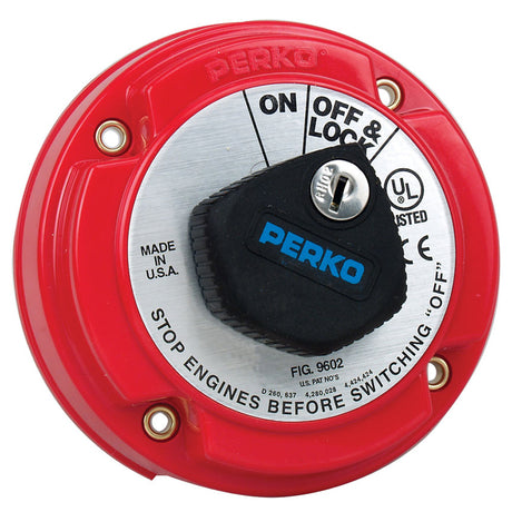 Perko Medium Duty Main Battery Disconnect Switch w/Key Lock