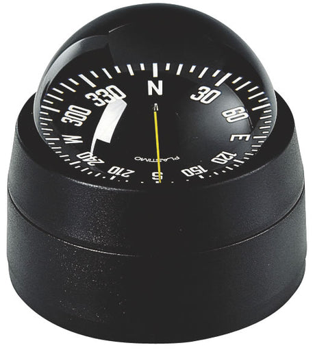 Plastimo Mini-B Olympic Compass, Binnacle Mount (Black Housing/Black Flat Card)