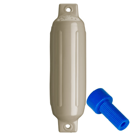 Polyform U.S. Fenders - G-1 Cylindrical Double Eye w/ Adapter (3.5" x 12.8") - Sand