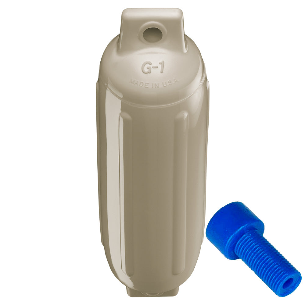 Polyform U.S. Fenders - G-1 Cylindrical Double Eye w/ Adapter (3.5" x 12.8") - Sand_Additional1