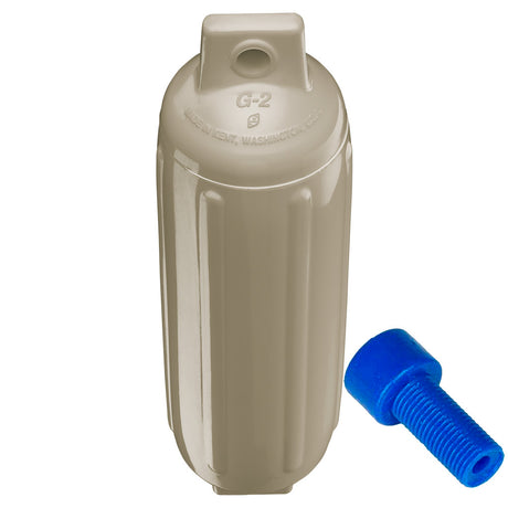 Polyform U.S. Fenders - G-2 Cylindrical Double Eye w/ Adapter (4.5" x 15.5") - Sand_Additional1