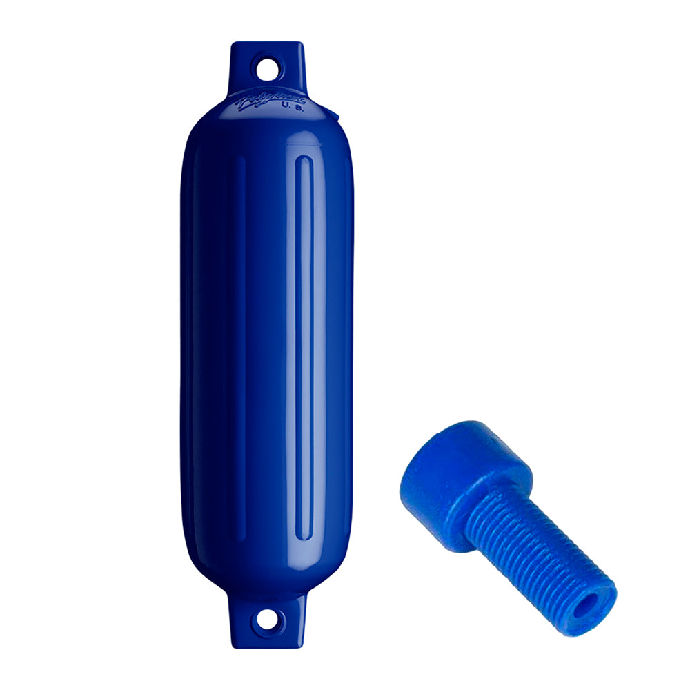 Polyform U.S. Fenders - G-3 Cylindrical Double Eye w/ Adapter (5" x 19") - Cobalt Blue