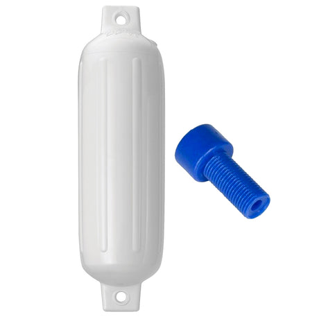 Polyform U.S. Fenders - G-3 Cylindrical Double Eye w/ Adapter (5" x 19") - White