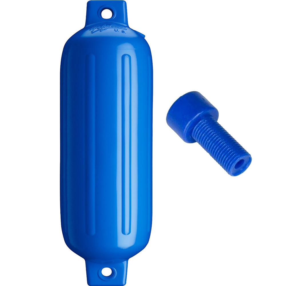 Polyform U.S. Fenders - G-4 Cylindrical Double Eye w/ Adapter (5" x 22") - Blue