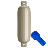 Polyform U.S. Fenders - G-4 Cylindrical Double Eye w/ Adapter (6.5" x 22") - Sand