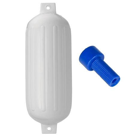 Polyform U.S. Fenders - G-6 Cylindrical Double Eye w/ Adapter (11" x 30") - White